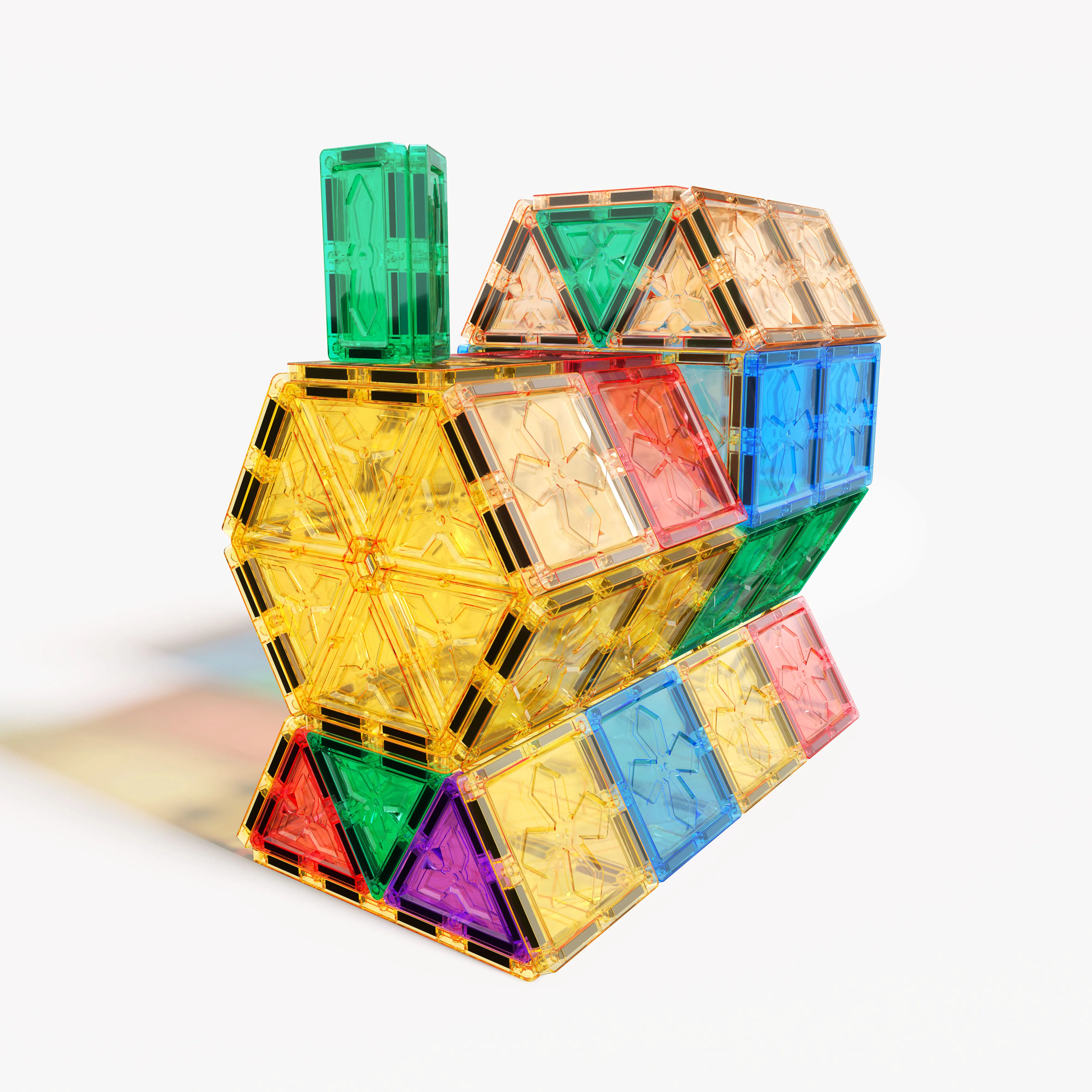 Explosive New Children Educational DIY Toy Magnetic Building Block Magnetic Tiles