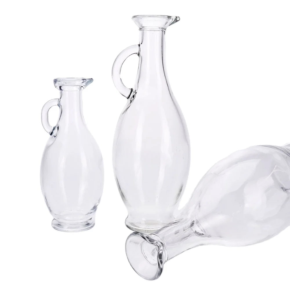 VISTA Factory Price High Quality Different Sizes Different Empty Olive Oil and Vinegar Glass Bottle with Lid