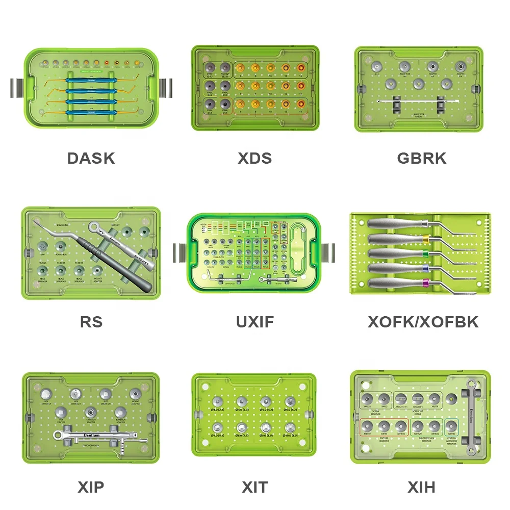 DASK Dentium Advance Sinus подъемные сверла полный комплект хирургические инструменты для имплантации зубов