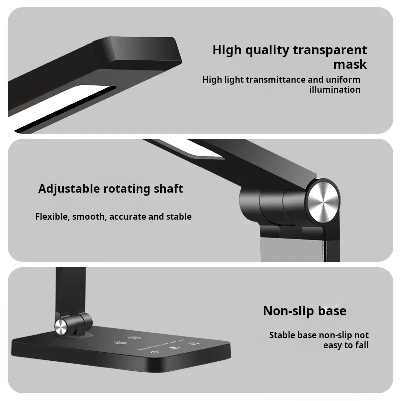 Popular Multifunctional Slim Rechargeable Table Lamp With Usb Charging Desk Lamp Slide Dimming & Cct