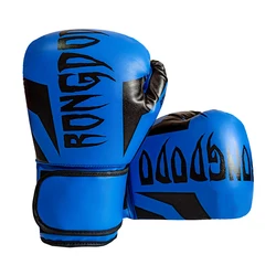 Custom logo kickboxing professional martial arts training pu leather boxing gloves