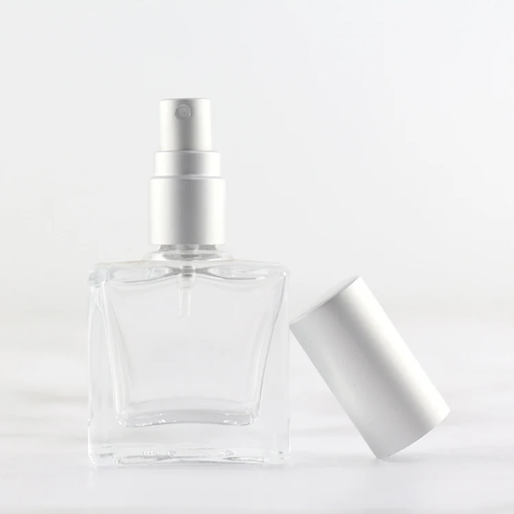 
Clear 15ML Square Fine Mist Travel Spray Bottle Parfume Samples Packaging 