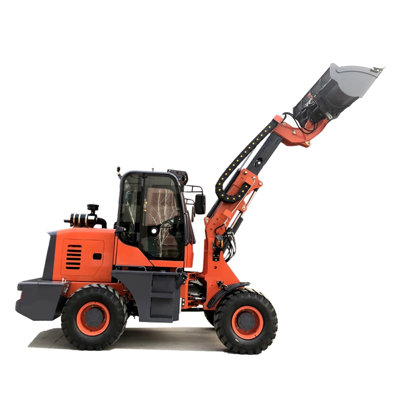 1.5ton mini wheel loader with competitive price and telescopic boom arm loader