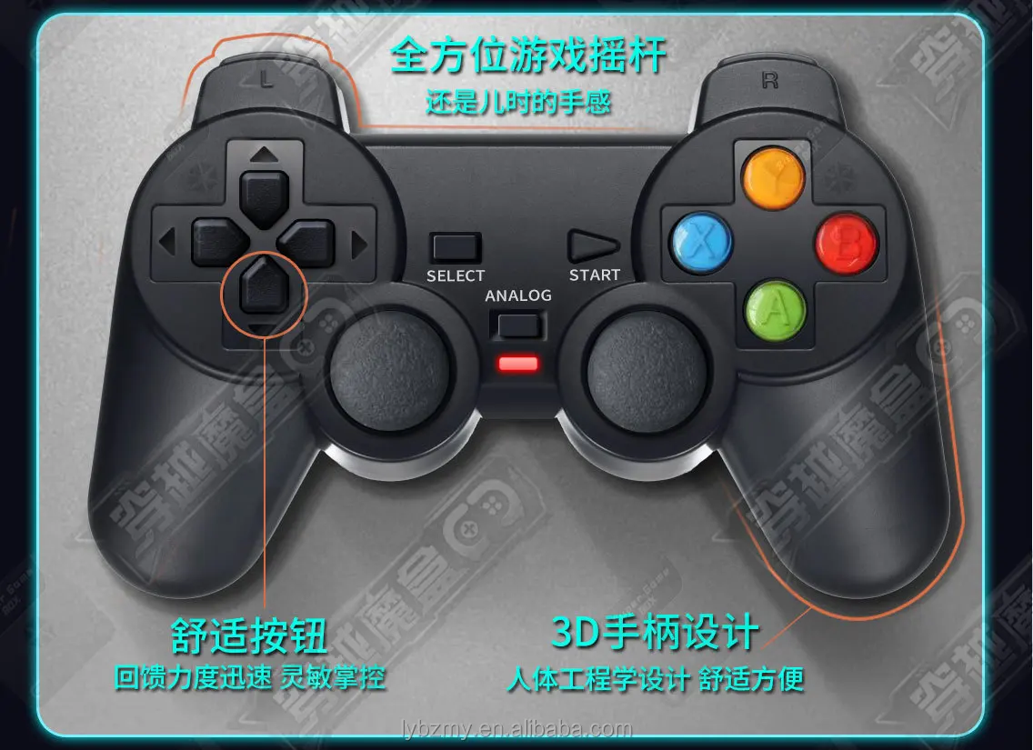 4K TV Player Classic 64G X5 Game box Wireless 9163 Video Game Console