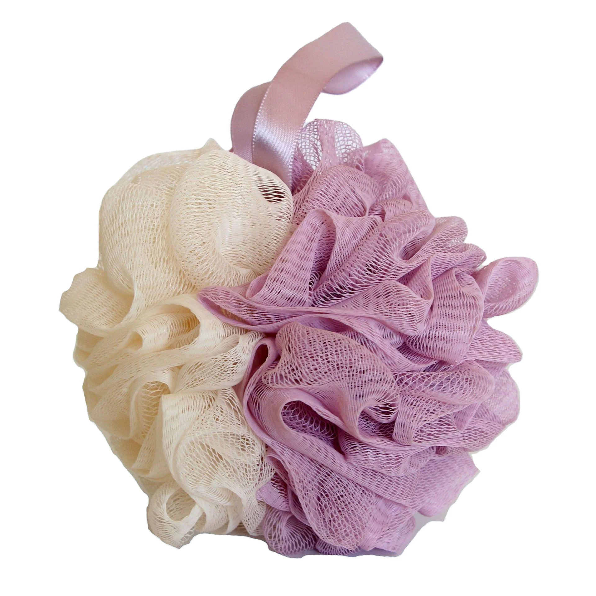 Shower Loofah Sponge Exfoliating Loofa Sponges Soft Luffa Shower Scrubber for Body Bathing Puff Ball Flower Brush Bath Sponge