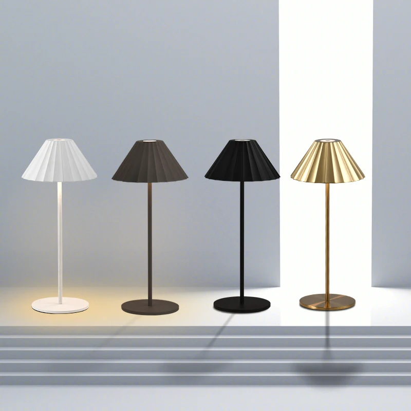 Touch Control Nordic Cordless table Lamp DC 5V Aluminum Rechargeable Hotel Bedside table Lamps