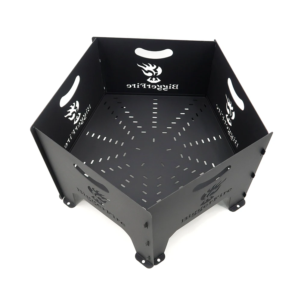 Classic Outdoor Campfire Brazier Assembled Fire Pit Ring Bonfire Portable fire pit grill camping HR-HK-008