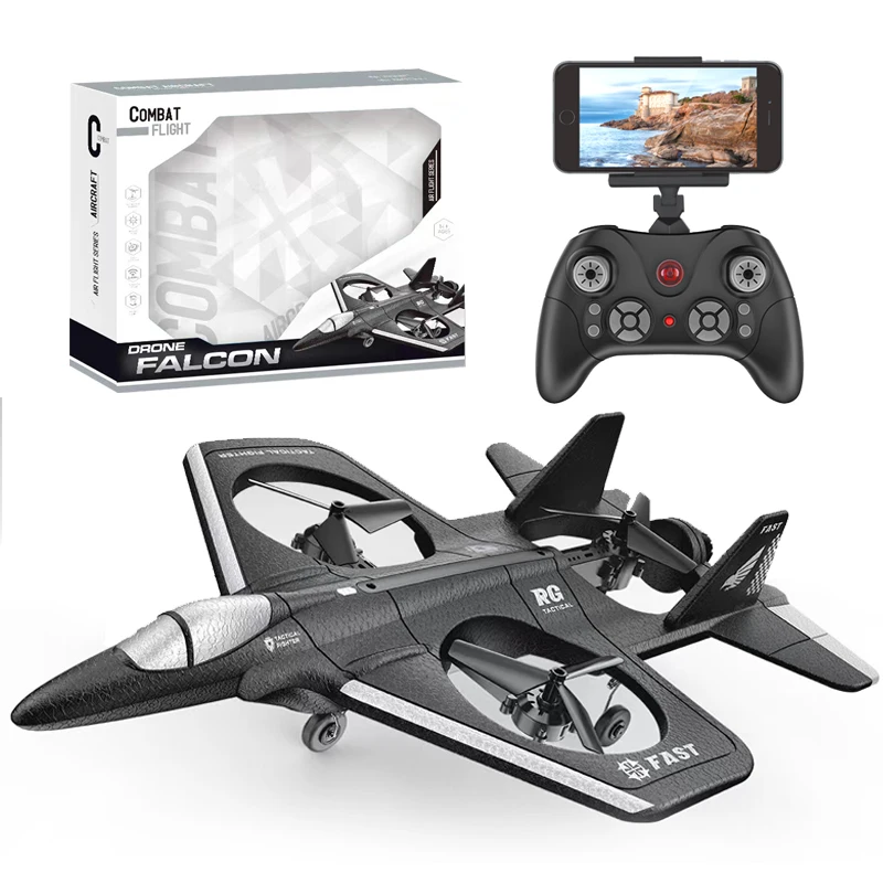 2022 Aircraft Model 2.4GHz 4CH 360 Degree Roll Headless mode Hovering One key Return RC Fighter Plane Jets Toys