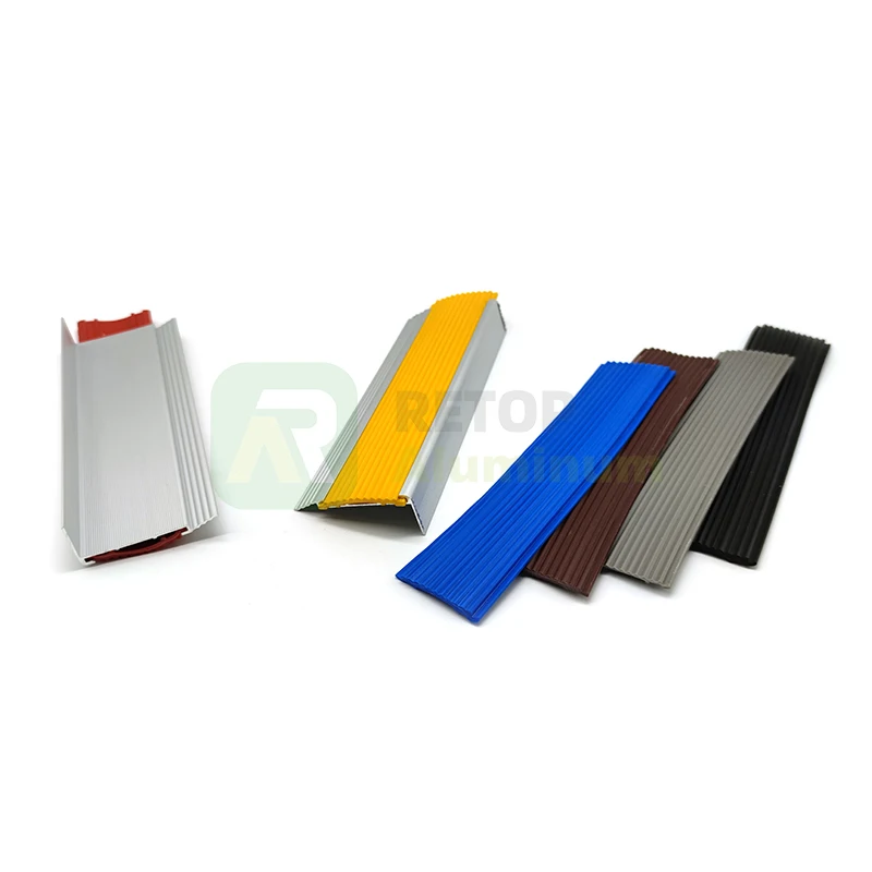 Bamboo Treads Outdoor Tile Trim Step Aluminum Edge Anti Slip Illuminated Stair Nosing