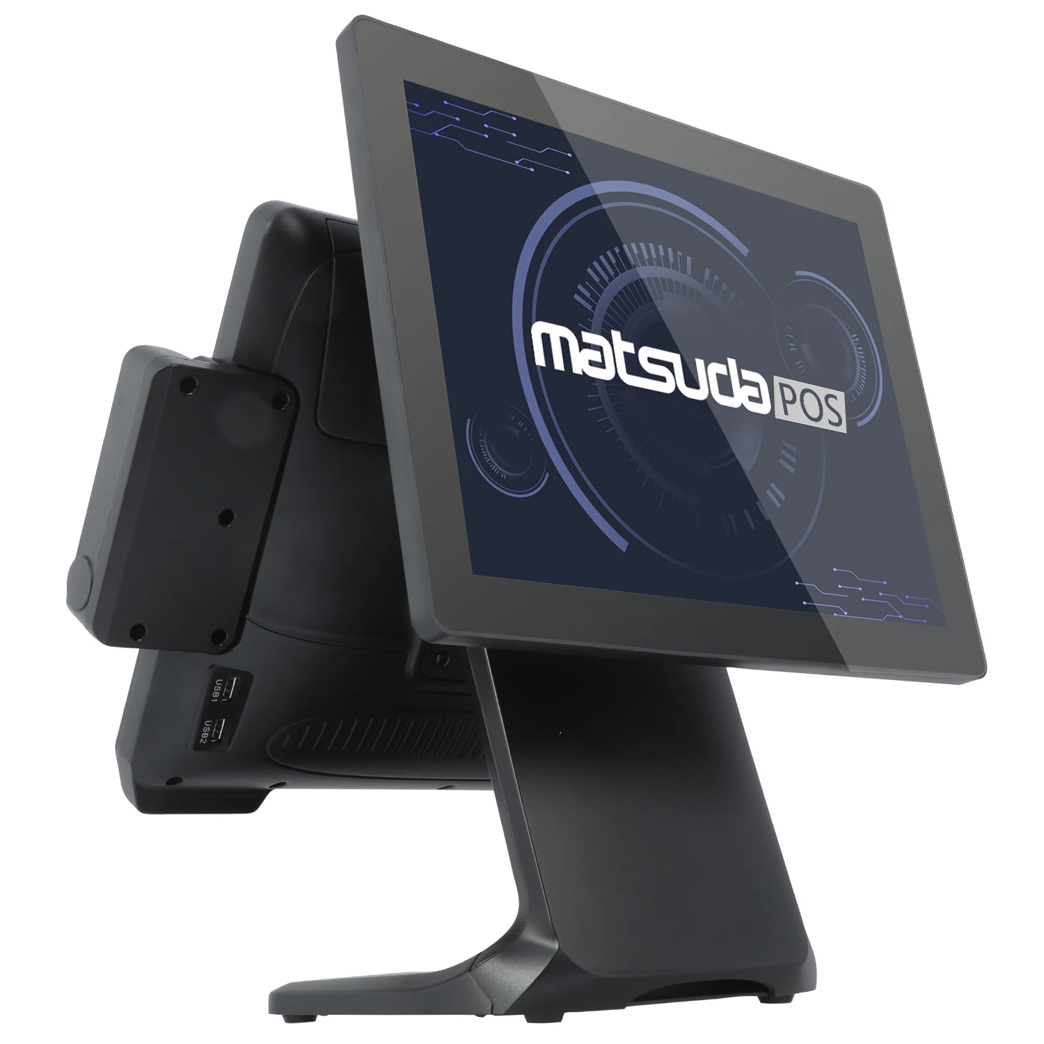 Новый ST9800 15inch POS все-в-одном машины двойной экран системы с кассовый аппарат для супермаркета онлайн система ПОС терминала