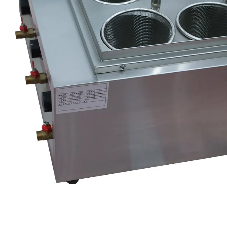 Lyroe Commercial Stainless Steel Electric Table Top Power Pasta 4/6 Basket Mesh Strainer Boiler Warmer Boiling Cooker