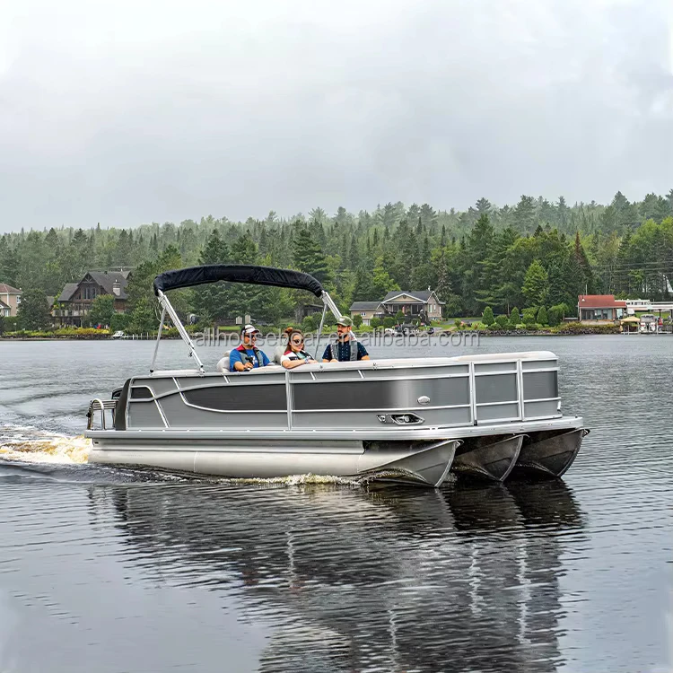 Allhouse housboat яхта 23 фута морской класс алюминиевая скорость Tritoon лодка понтон для соленой воды