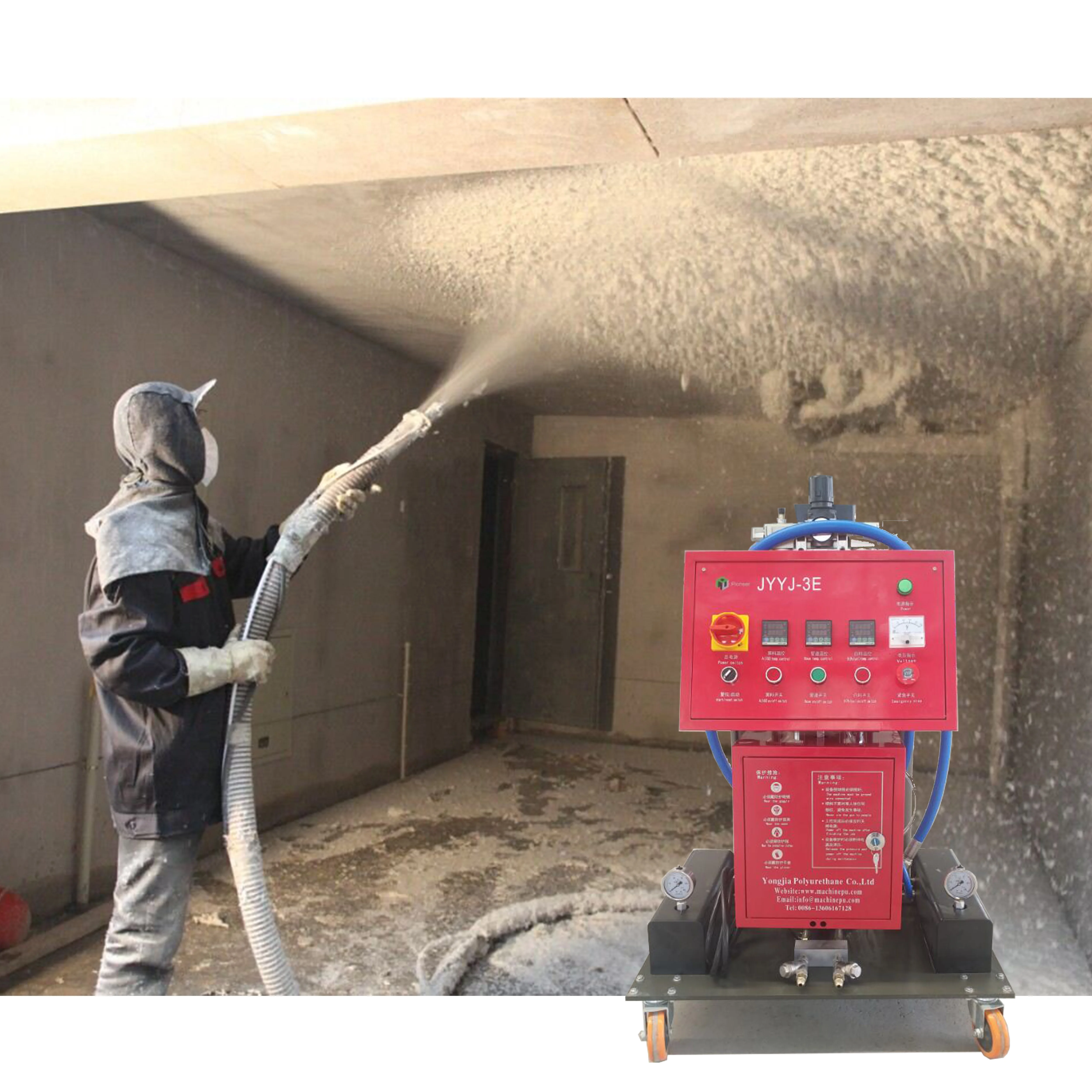 High Pressure Pu Polyurethane Spray Foam Insulation Machine For Building Insulation