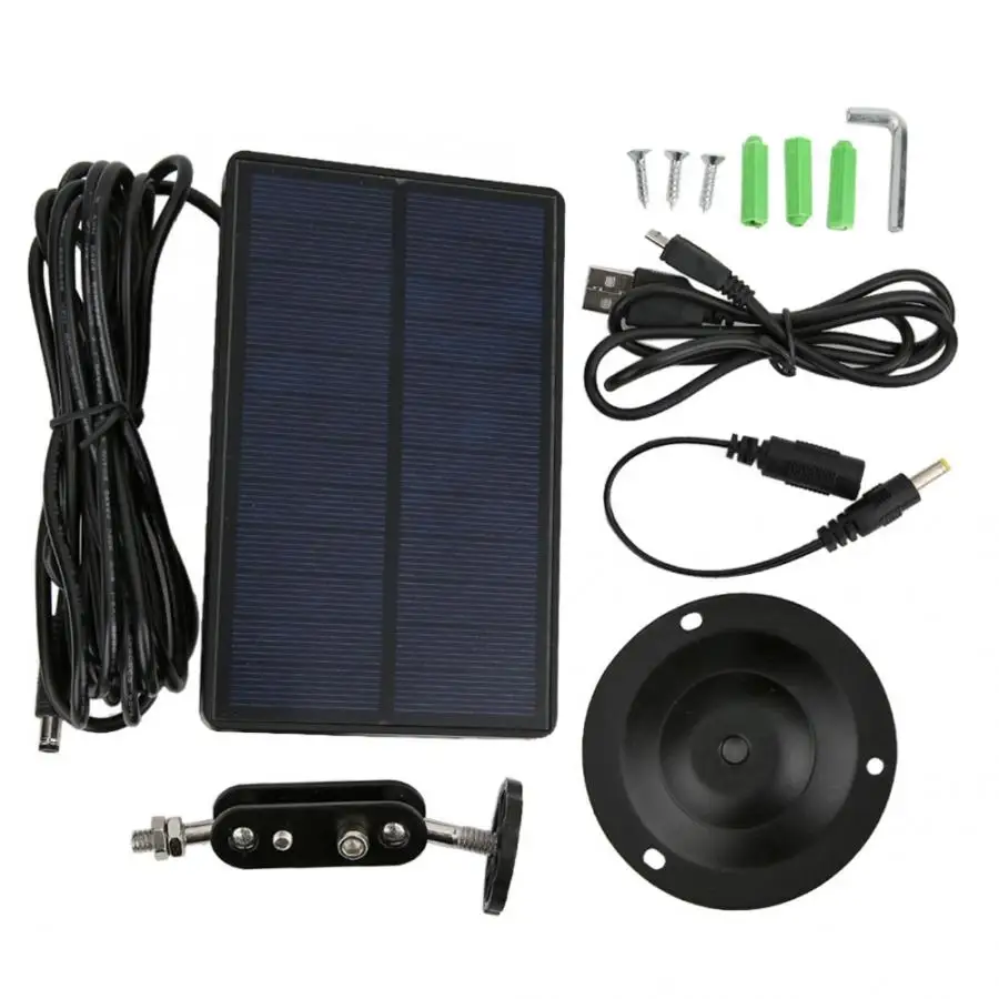 Solar Panel Charger External Powered Power Supply for 9V 12V Suntek Hunting Camera Photo Traps HC900 HC801 HC700 HC550 HC300