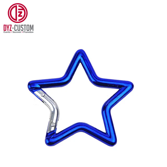 Aluminum Star Shape Carabiner Clip Spring Snap Hook Carabiner Keychain