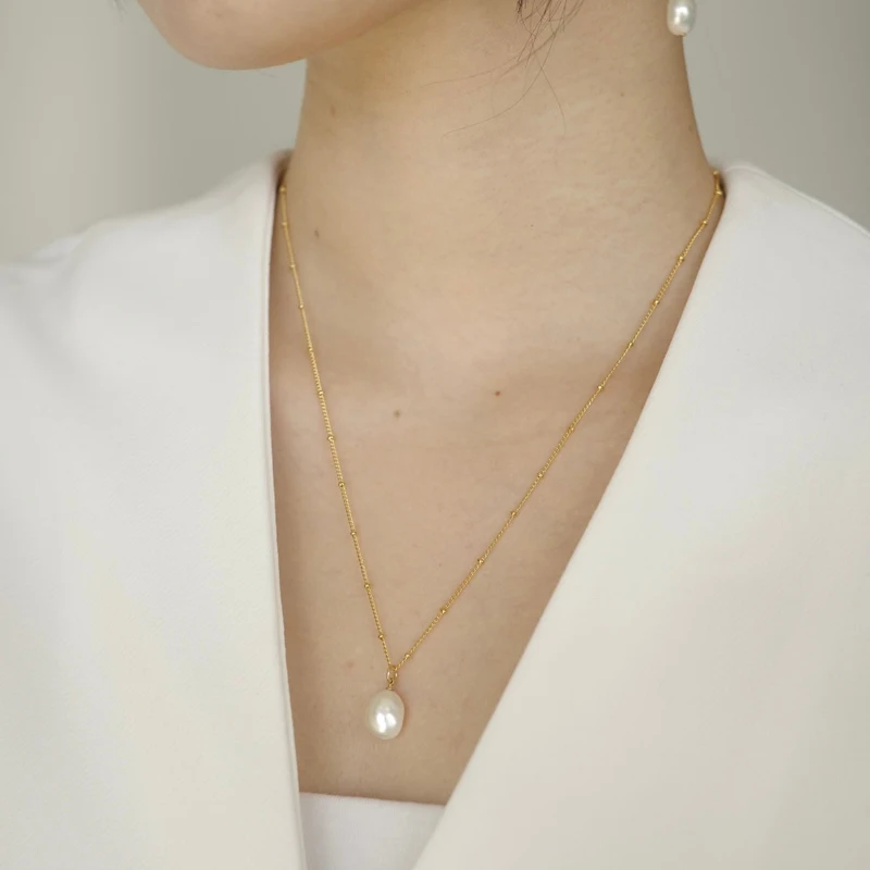 Изысканное кольцо 18K позолоченное ожерелье в виде цепочки из нержавеющей стали ювелирные изделия I Love Mama жемчужные Кулоны для ожерелья