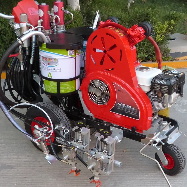 Двухкомпонентная машина для маркировки дорог с ручным нажимом от поставщика