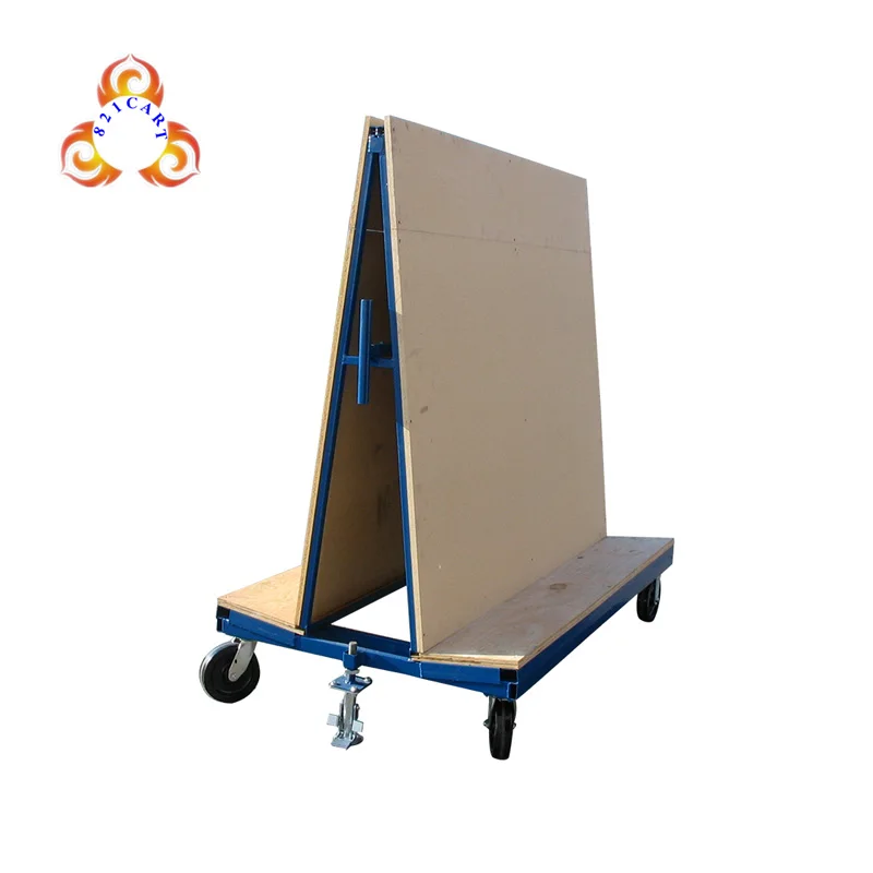 A Frame Rack Granite Transport Racks Trolley Hand Cart with Wheels for Marble Door and Window
