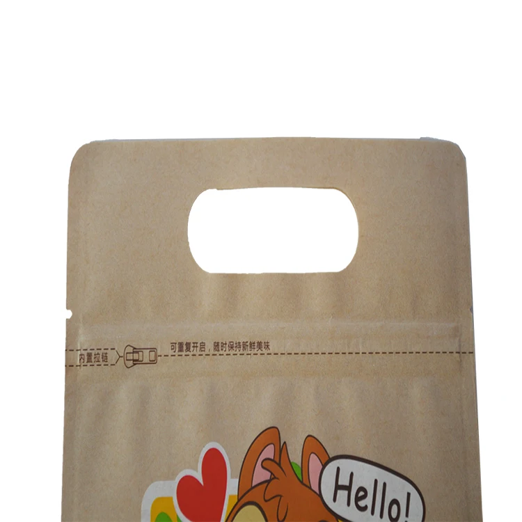 Customized Printed Flat Bottom Stand Up Pouch Clear Window Resealable Packaging Kraft Paper Tea Coffee Bags With Valve