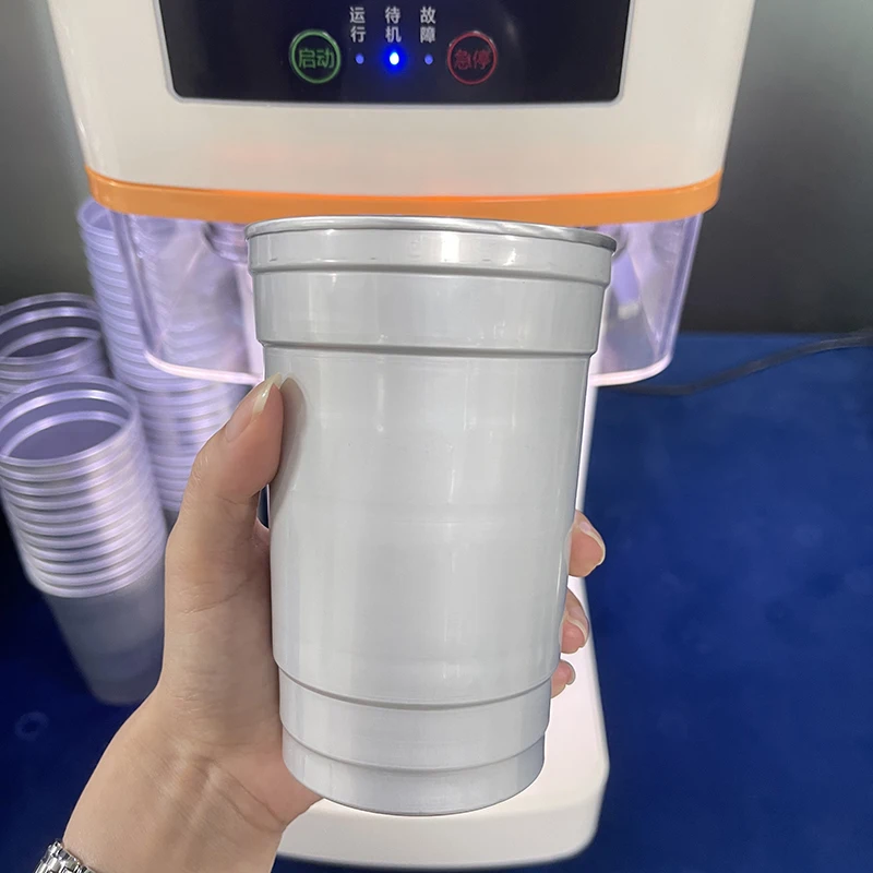 Chinese factory made  500ml aluminum beer cup party disposable aluminum cold drink cup accept customized print logo