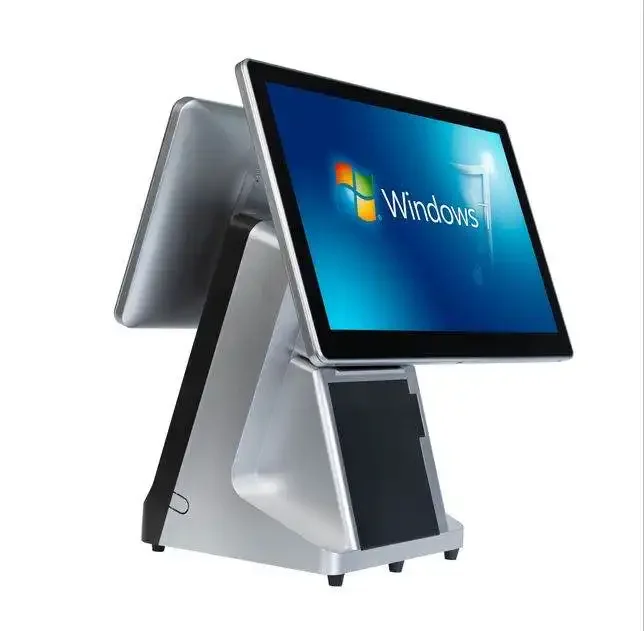 Кассовый аппарат Windows Pos 15 дюймов сенсорный экран кассир все в одном Pos-система компьютер для супермаркета