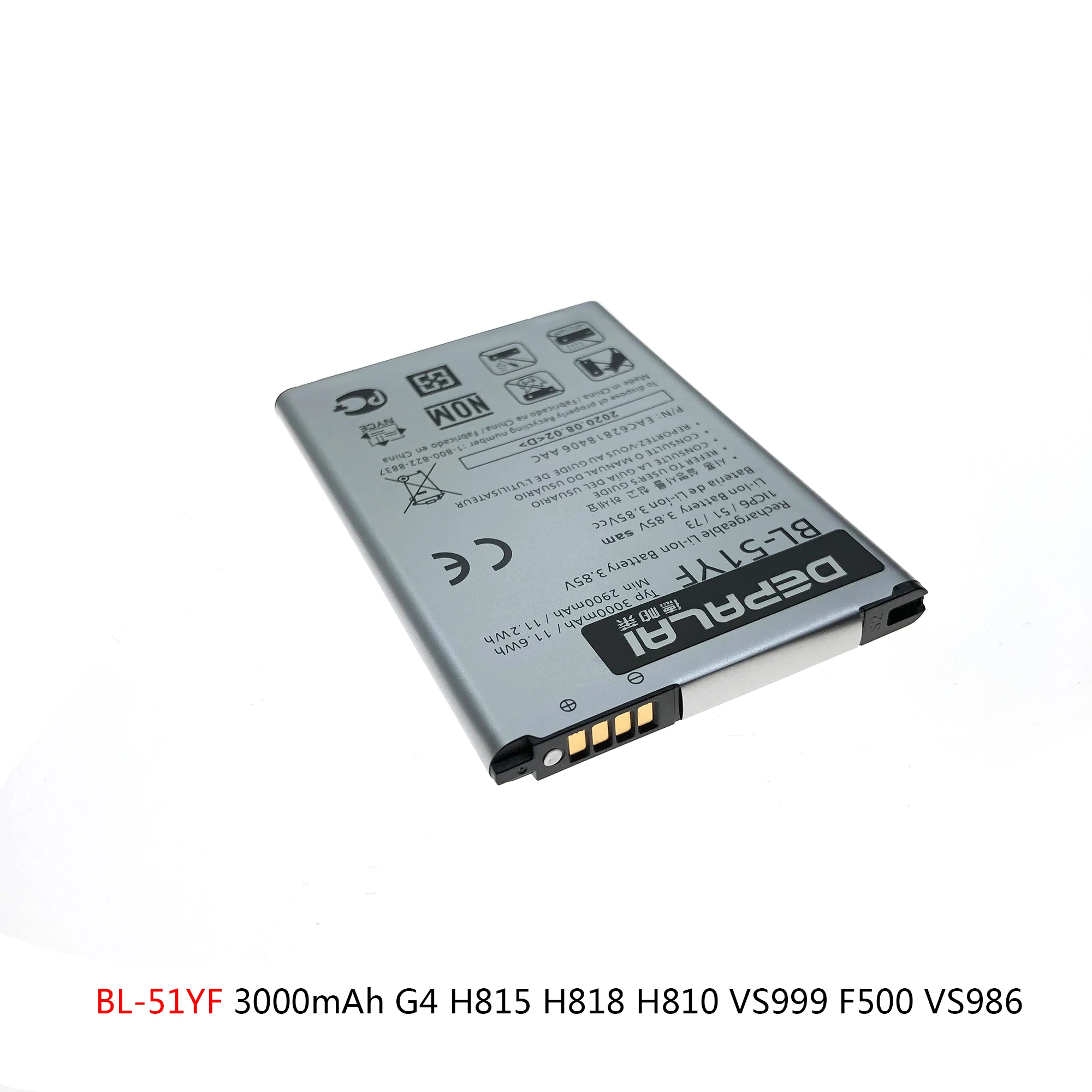 BL-53YH BL-51YF BL-42D1F батарея для LG Optimus G3 G4 G5 D830 D850 D851 LS990 H815 H818 H810 VS987 US992 H820 F700 батареи