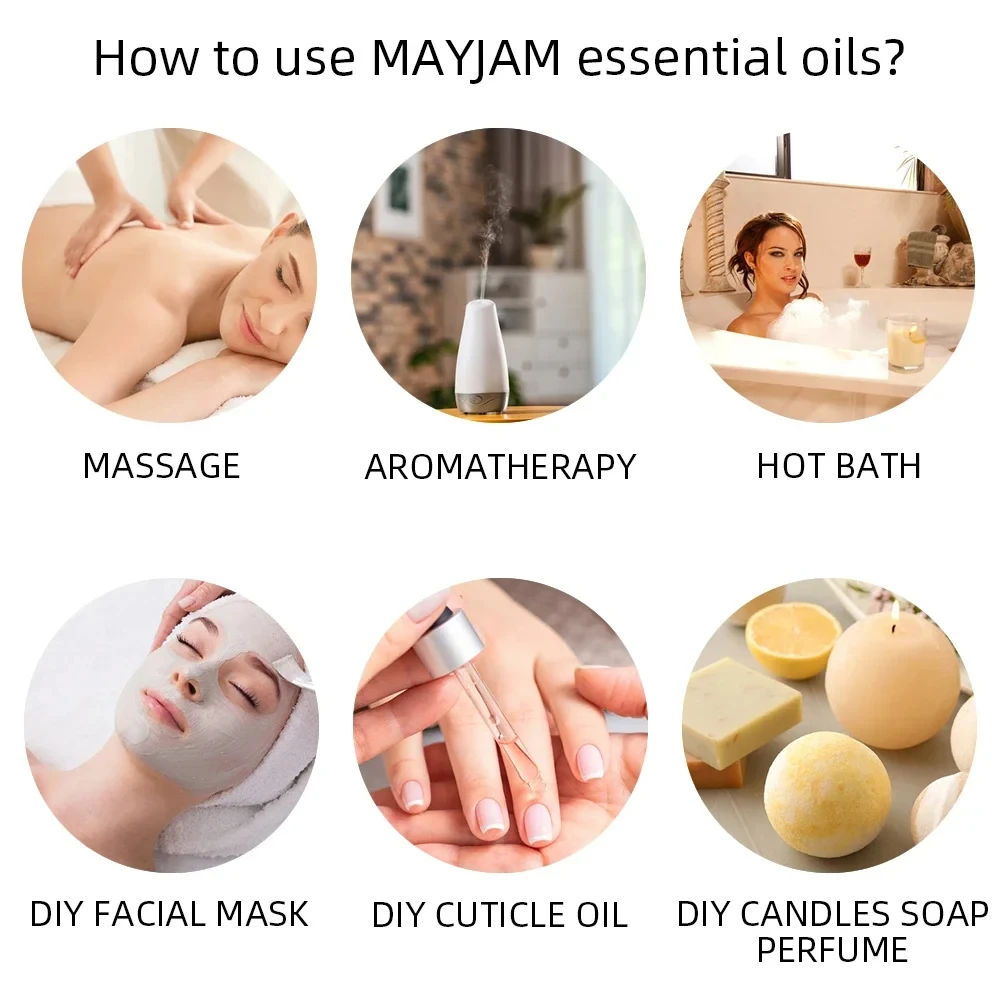 Lavender Essential Oil 10ml For Aromatherapy Aroma Diffuser Humidifier Diffused Stone Jasmine Water-soluble Plant Oil