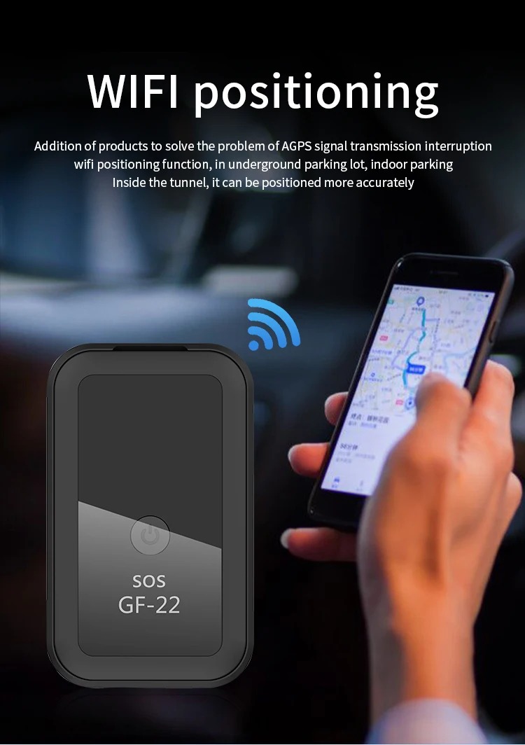 Wholesale Magnetic GF22 Mini Tracker GPS Real Time Tracking Locator Device GPS Tracker Real-time Vehicle Locator For Car