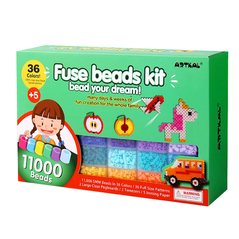 New Style Kids Creative Handmade Craft Toy Gift Fuse Beads Garden Series Perler Beads Toy Kit 5mm Hama Beads Diy Toy