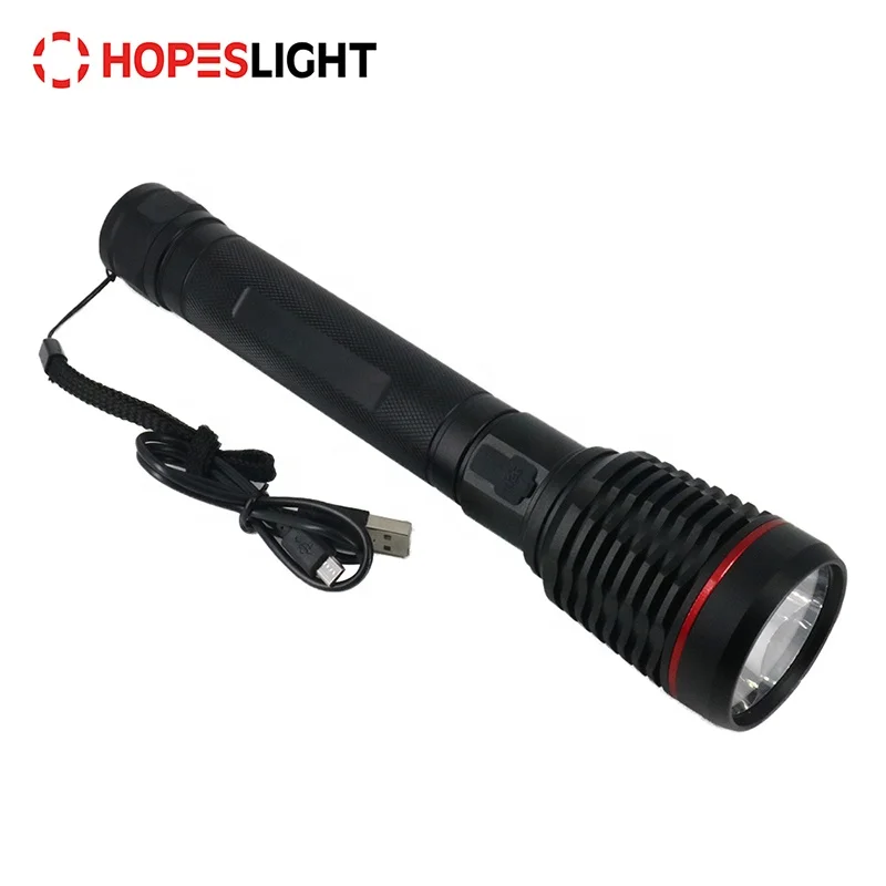 
Oem Factory Supply 2x18650 Battery Used Rechargeable Aluminum Police Best Military Combat led Flashlight torch light 