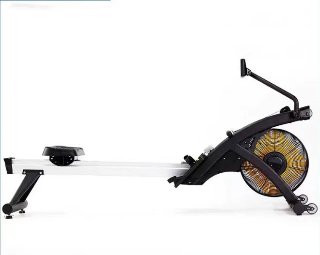High Quality Commercial  Rowers  Gym Fitness Equipment Air Rower Machine With LCD Monitor Foldable Air Rower