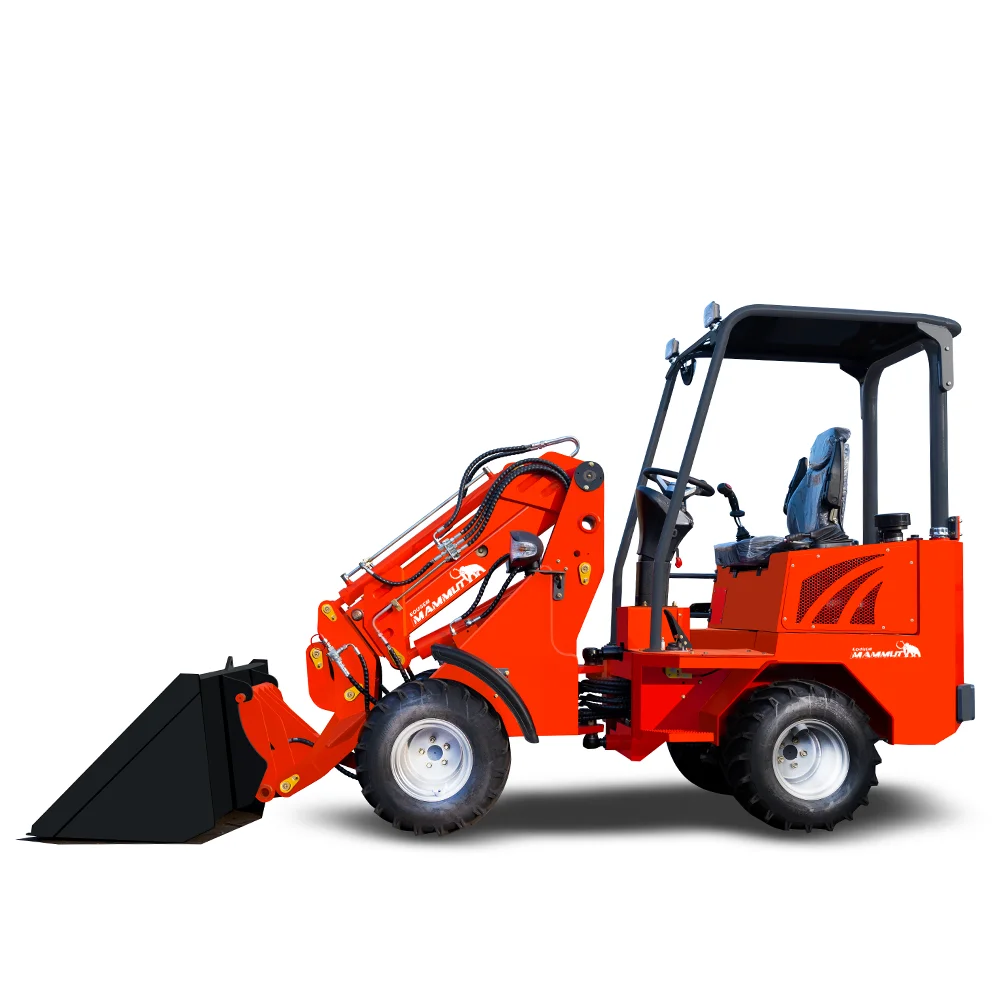 EURO 5 Mini Loader 1 2 3 Ton Dealer TL1000 Hydraulic China Telescopic 4x4 Diesel Front Wheel Loader For Sale