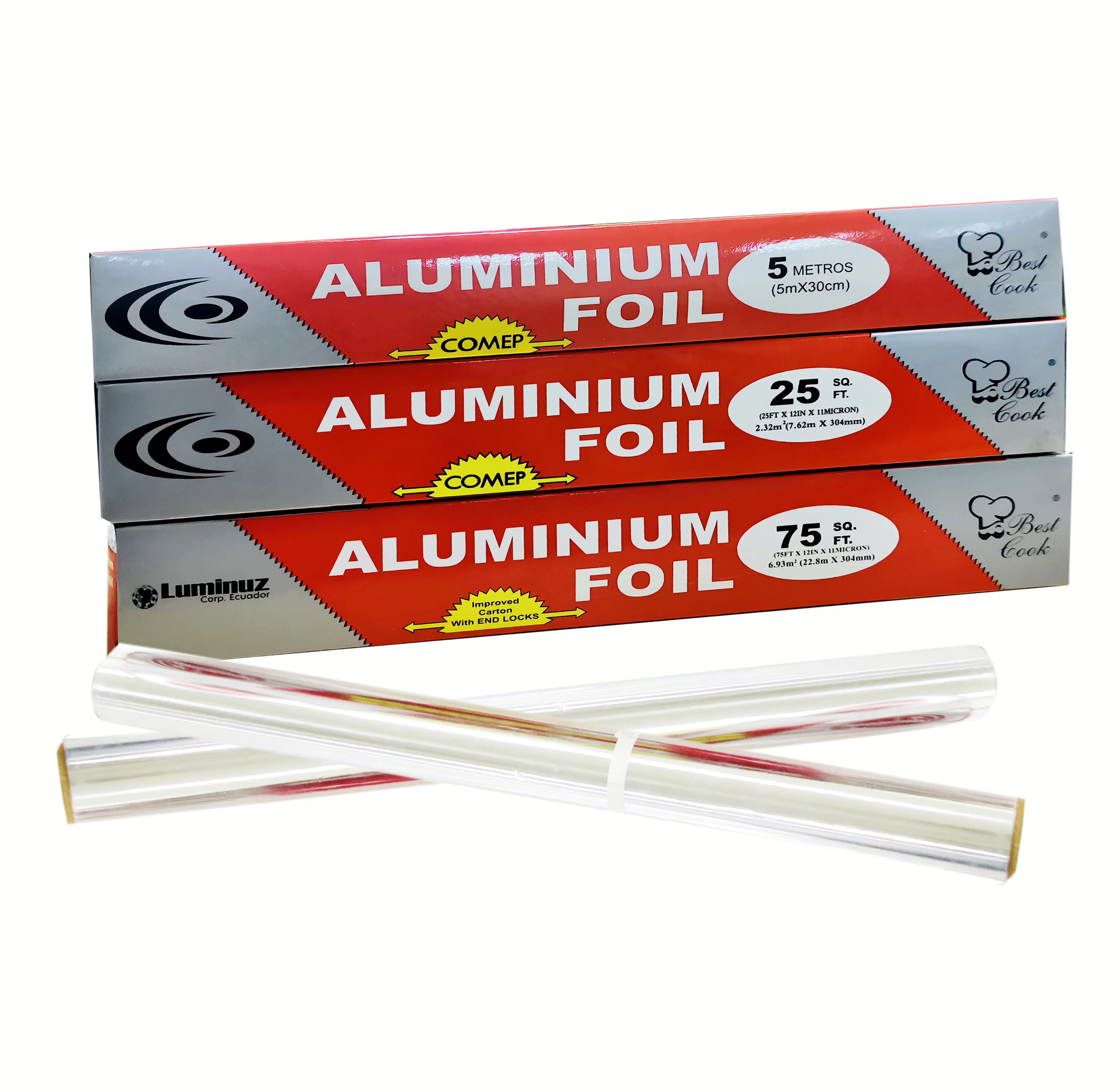 Customized Food Wrap Aluminum Foil 75 200 Square Foot Heavy Duty Silver Aluminum Foil Roll For Your Kitchen Mastery