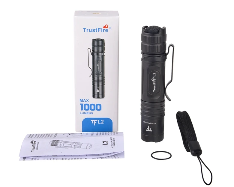  Trustfire L2 Aa 14500 японский фонарик 1000 Люмен карманный мини Edc тактический  Trustfire