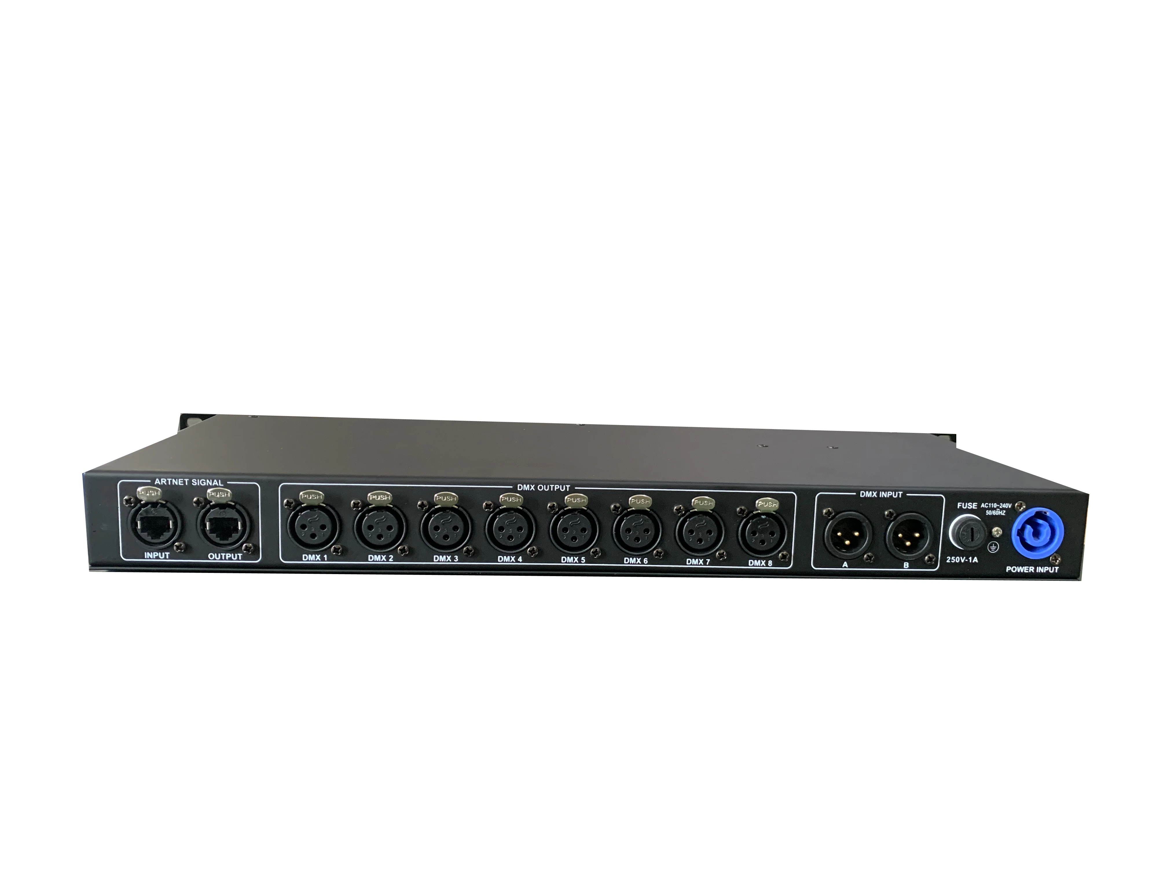 8 way Output artnet dmx aluminum dmx splitter Artnet Lighting Controller