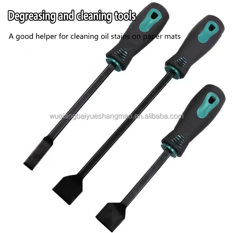 Cleaning glue, removing seams, removing gas cylinders, sealing oil, dirt, and blades