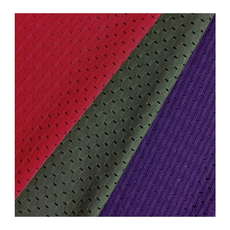 Hot Sale 70D 86% Polyamide 14% Spandex Bird Eye Knitted Mesh Fabric for Sportswear Clothing