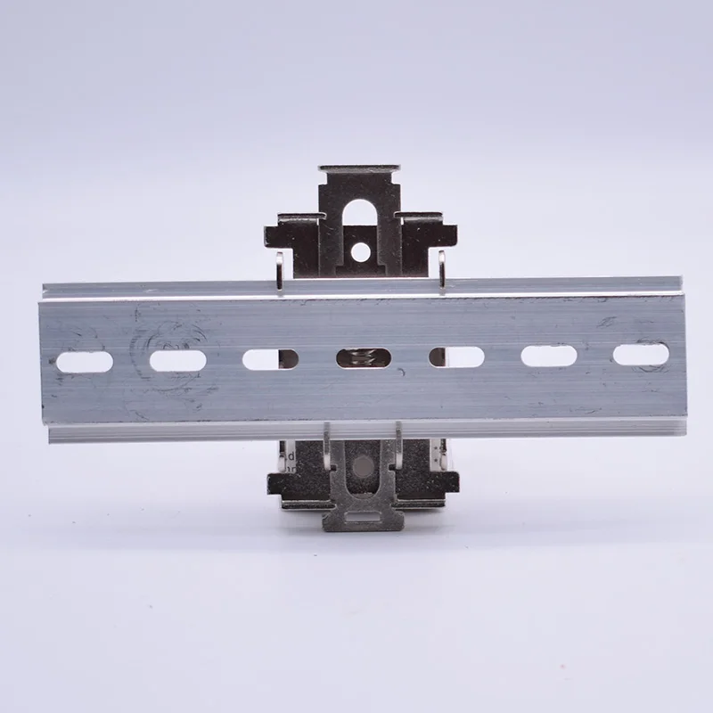 DIN 35mm Guide Rail mounting bracket BLACK SPRAY-PAINT or sand blast Aluminum alloy clip bracket
