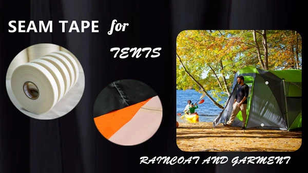 China factory 0.08mm 0.10mm 0.12mm transparent pu waterproof hot melt seam sealing tape for raincoats