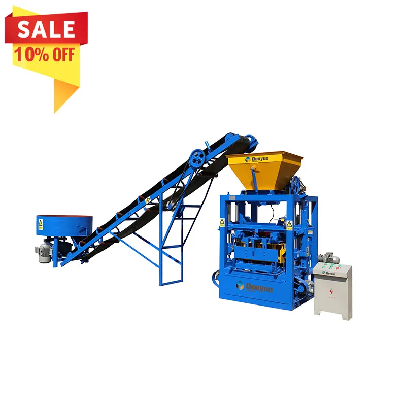 Construction machinery equipment  QT4-24 concrete block machine in jamaica for sale