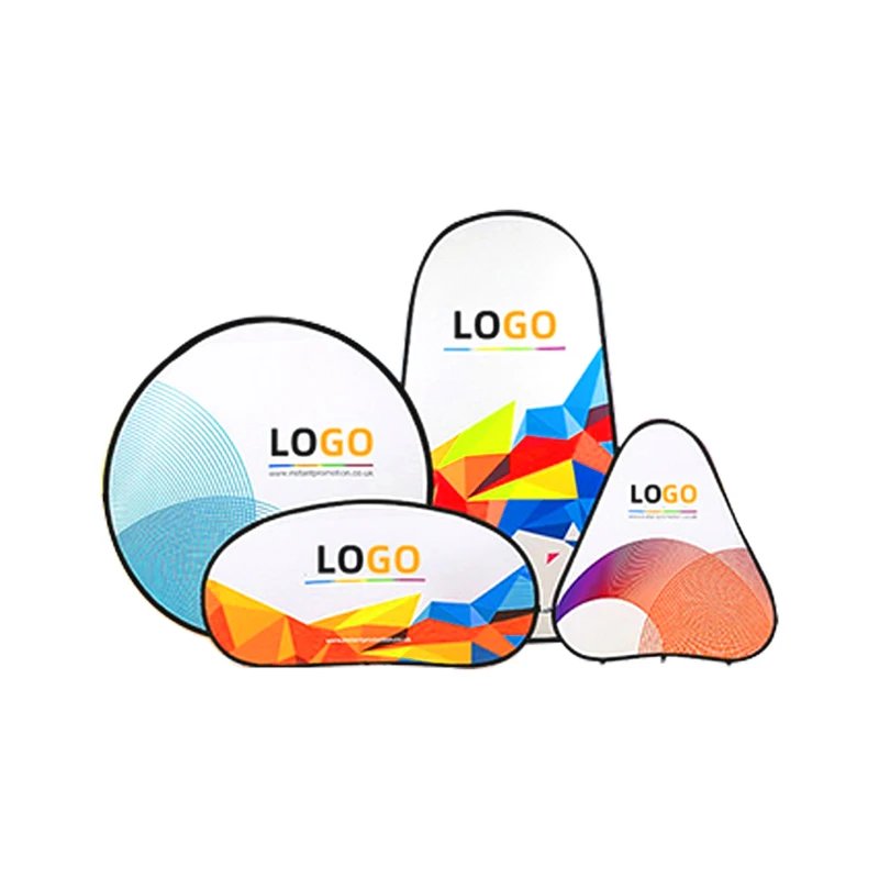 Custom Print Pop Up oval A-Frame Banner Event Popup Pop Out A Frame Banner For Exhibitions
