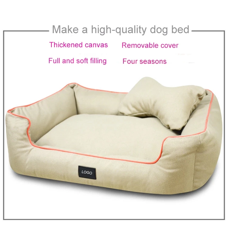 Wholesale luxury dog bed pet bed sofa comfortable and soft can be fully removable and washable