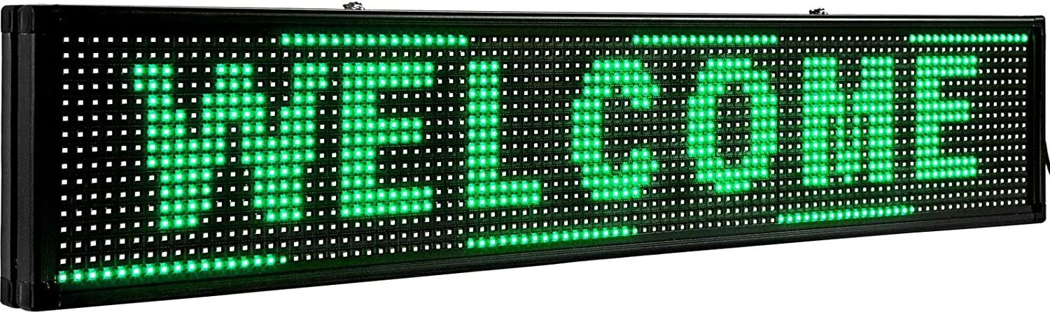 led Display Full Color LED Message Sign green p10 Led Display Programmable Led Banner Scrolling led Display for Advertising