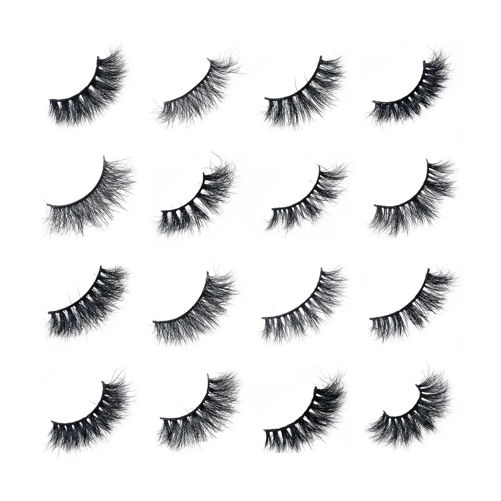 
Factory direct sale waterproof reusable human hair natural magnetic other false fan faux mink 3d 25mm eyelashes 