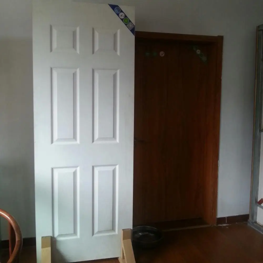 915X2135X32mm 40mm Melamine Laminated HDF Molded Door Skin For Door