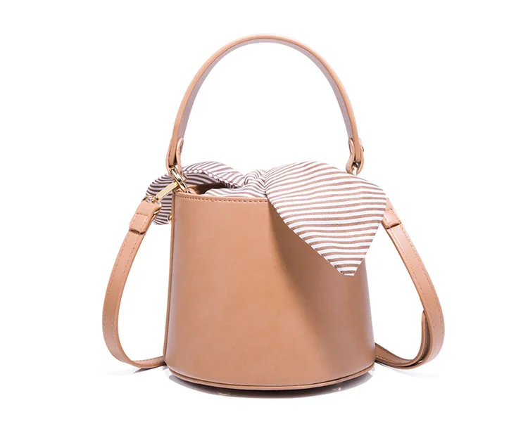 2020 beautiful design cute fashion girl pink butterfly ear bucket bag for sale