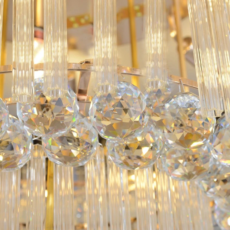 Modern Crystal Ceiling Lamp Square Rectangle Design for home decor living dining room kitchen bedroom LED Ceiling Lights