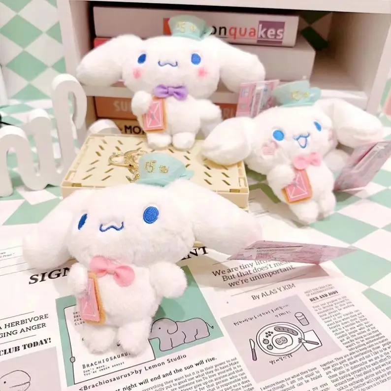 4' Cinnamoroll Dog Stuffed Animals Cute Cheap Claw Machine Doll Anime Cartoon Character Plush Key Chain Wholesale