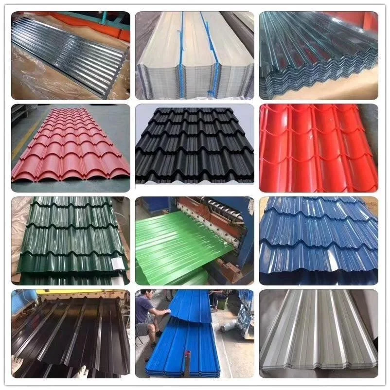 Hot Dipped Prepainted Metal Roofing Color Coated Corrugated Steel PPGI Roofing Sheet