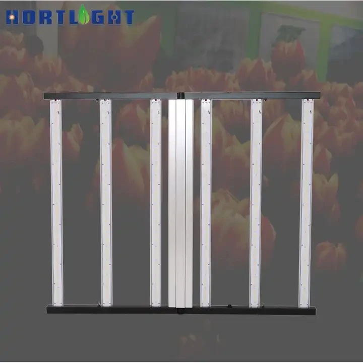 Hortlight  600W  6 bar Hot Selling Saving Space Full Spectrum driver built in  with dimming led grow light